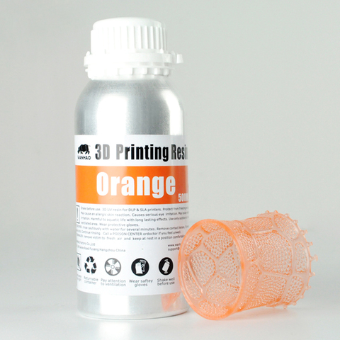 Фотополимер Wanhao, оранжевый (500 мл)