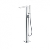 TOTO Jewelhex Смеситель для ванны, 113x374x876мм, отдельностоящий с ручным душем, Active Wave, цвет: хром TBG02306R