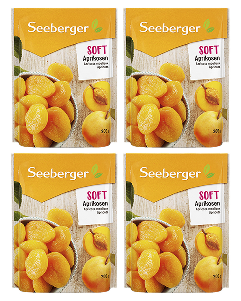 Мягкие абрикосы Seeberger 200 гр. x 4
