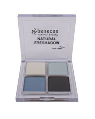 benecos Натуральные 4-хцветные тени для век Настоящий синий 4,8 г