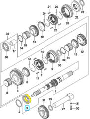 ПОДШИПНИК КПП ПЕРВ ВАЛА ПЕРЕДНИЙ MATIZ 0,8, 1,0, AVEO 1,2