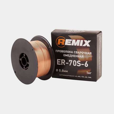 REMIX Проволока сварочная 0,8мм 1кг (омедненная)