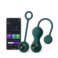 Изумрудные вагинальные шарики Magic Motion Crystal Duo Smart Kegel Vibrator with Weight Set - 