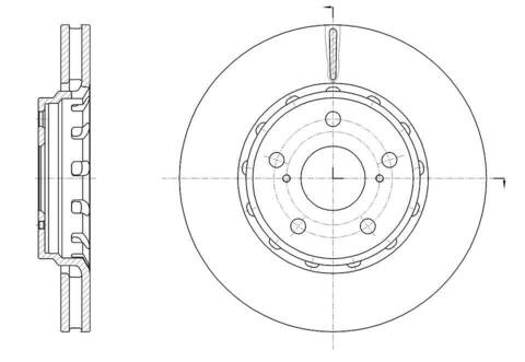 Диск тормозной вентилируемый G-brake  GR-20843