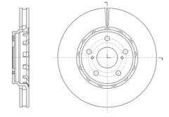 Диск тормозной вентилируемый G-brake  GR-20843