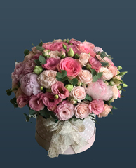 Букет в шляпной коробке Голливудский гламур