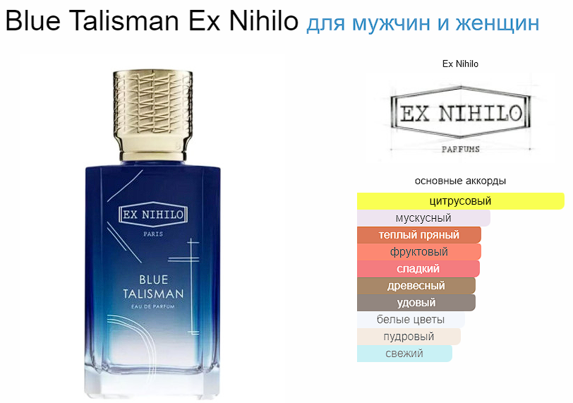 Blue talisman ex nihilo описание