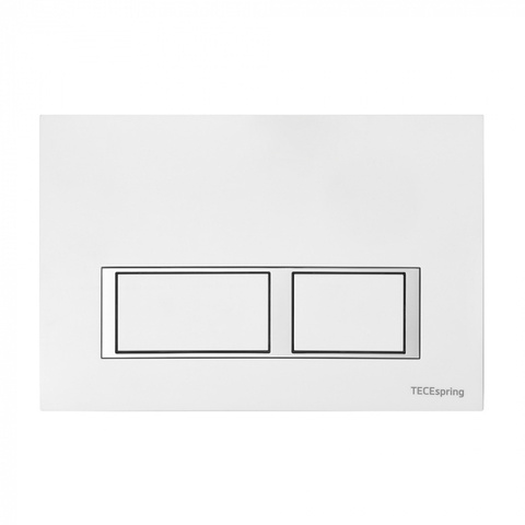 TECE 9940203 TECEspring Панель смыва с прямоугольными кнопками,  белый глянцевый