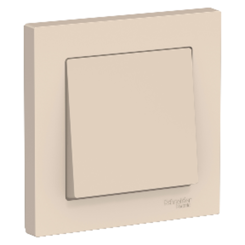 Выключатель одноклавишный, 10АХ, в сборе. Цвет Бежевый. Schneider Electric AtlasDesign. ATN000212