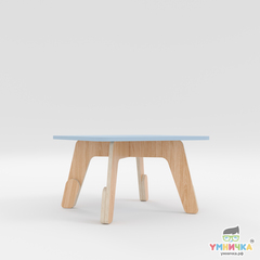 Стол детский растущий из коллекции "Яслиград" с голубой столешницей