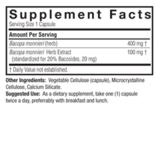 Бакопа, Nature's Answer Bacopa Capsules, 90 вег капсул 2