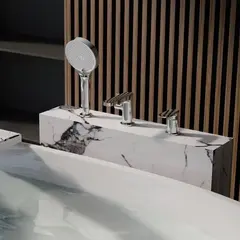 Смеситель для ванны на борт BELZ B66713 латунь, хром