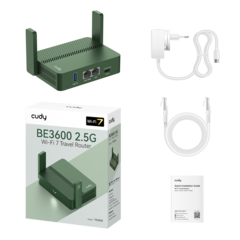 Cudy - Компактный роутер Wi-Fi 7 BE3600 с портом WAN 2,5 Гбит/с TR3600