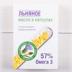 Льняное масло в капсулах, 180 шт