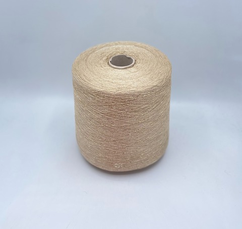 Industria Italiana (пр.Италия),art- Frizzante 3500 м/100гр, 70%Вискоза, 15%Металлик(Люрекс), 15%Полиамид, цвет-Бежевый(601). арт-35913