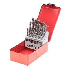 Набор сверл по металлу 1-13мм 25шт DIN338 HSS-G 118° LH-Левые (мет. кейс) Ruko 214215Li(K)