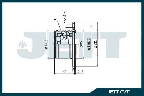 ШРУС внутренний JETT V40-9036