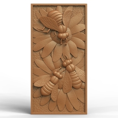 Силиконовый молд № 0035 Панно Пчелы