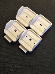 Набор 4 шт. Крепление для одноканального реле Aqara T1 (с нейтралью) на DIN-рейку SSM-U01, 3D печать, белое