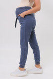 Спортивные брюки для беременных 15865 индиго меланж