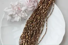 Гематит синтетический, прямоугольные бусины, 4*2 мм, шоколад, 1 нить, ГМ068