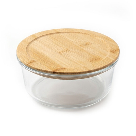 Контейнер стеклянный Fårö, круглой формы, с крышкой, 950 мл