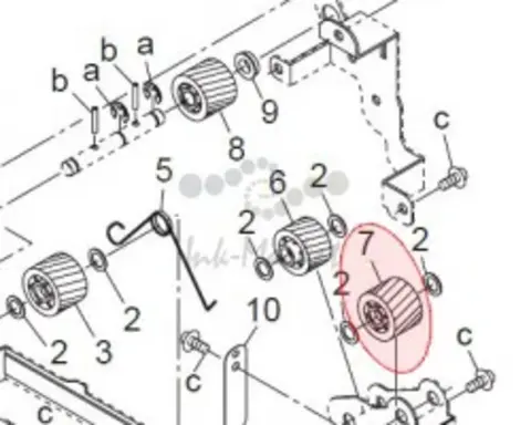 Шестерня /b 18t 360, 420, 500 FIXING GEAR /F 19T BIZ -50GA18592G