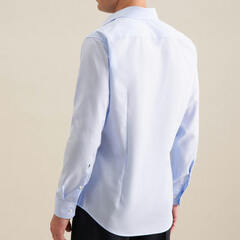 Сорочка мужская Seidensticker Slim Fit 01.675198-14 из поплина голубая