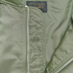 Бомбер Alpha Industries L-2B Hooded NASA II Sage Green (Зеленый)