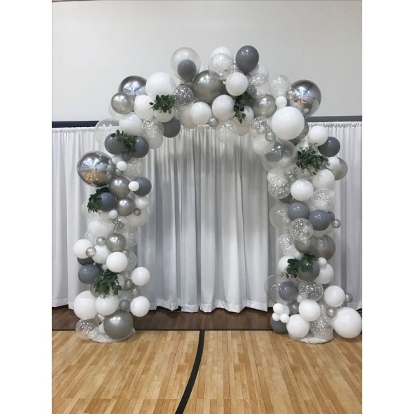Свадебная арка из шаров и цветов - 74 фото