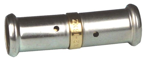 Henco муфта пресс 16х16 мм равнопроходная соединительная для металлопластиковых труб (15P-1616)