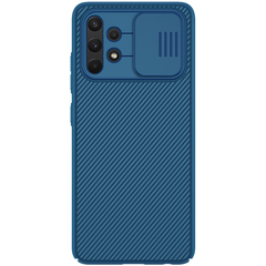 Чехол Nillkin синего цвета с защитной шторкой камеры для Samsung Galaxy A32 4G с 2021 года, серия CamShield Case