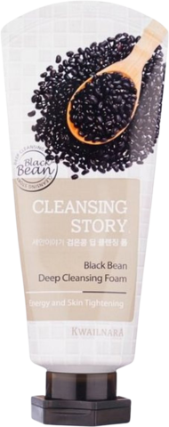Welcos Kwailnara Cleansing Story Foam Cleansing (Black bean) Пенка для лица с экстрактами бобов