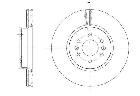 Диск тормозной вентилируемый G-brake  GR-21134