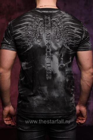 Xtreme Couture | Футболка мужская IRON BONES X1797E от Affliction спина