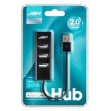 Хаб USB-концентратор USB на 4 USB 2.0 JBH HUB-112 (Черный)