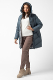 Зимняя куртка 2 в 1 для беременных 12130 серый графит