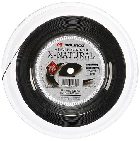 Теннисные струны Solinco X-Natural (200 m) - black
