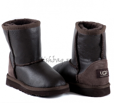 Детские кожаные угги UGG Australia Classic Chocolate