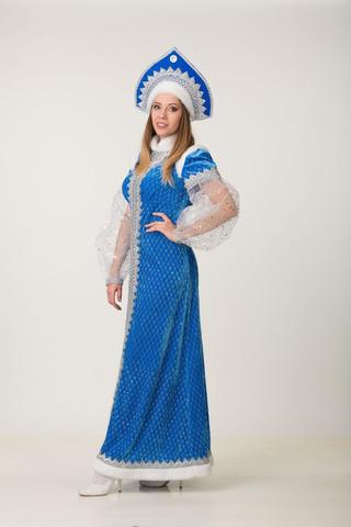 Новогодний костюм для девушки Снегурочка Русская