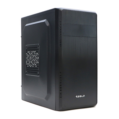Корпус TESLA 1703BM, Без БП, mATX, чёрный, 2xUSB2 (TSL-1703-BM)