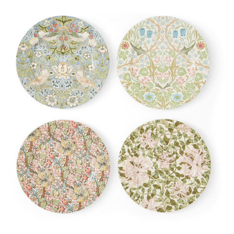 Набор тарелок десертных Spode Моррис и Ко 20 см, 4 шт, фарфор, п/к