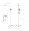 Cezares STYLUS-CVD-BORO STYLUS-CVD-BORO Душевая стойка со смесителем и изливом, брашированное золото