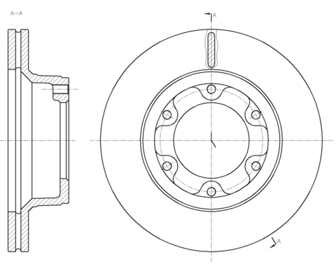 Диск тормозной вентилируемый G-brake  GR-21240