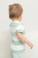 фуфайка  для мальчика  КР 302471/голубая дымка,полоска к476