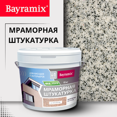 МРАМОРНАЯ ШТУКАТУРКА ECO STONE Bayramix фасадная штукатурка с блеском натурального камня
