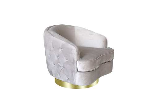 Кресло вращающееся Garda Decor светло-серое 87YY-1827 BG