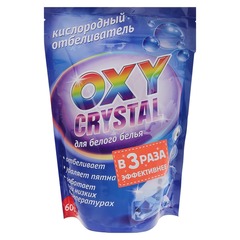 Отбеливатель Selena Oxy crystal, порошок, для белых тканей, кислородный, 600 г 2580117