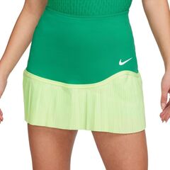 Теннисная юбка Nike Dri-Fit Advantage Pleated Skirt - stadium green/barely volt/white