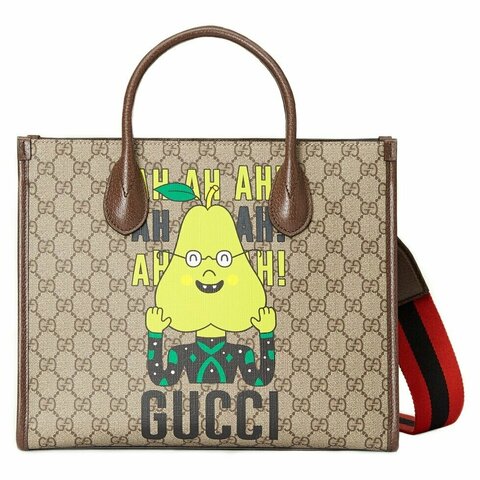 Маленькая сумка Gucci с принтом груши